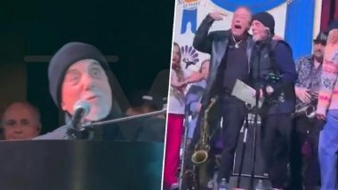 Billy Joel Makes Surprise Return To Stage in Florida After Brain Disorder Diagnosis, Music Legend Performs Two Hit Tracks With His Family (Watch Video)