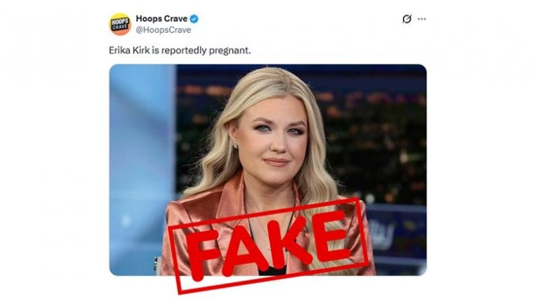 Is Erika Kirk Pregnant? Viral Claim Is Fake, Fact Check Reveals