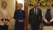 India-EU Summit 2026: PM Narendra Modi Holds Bilateral Talks With EU Presidents Antonio Luis Santos da Costa, Ursula von der Leyen (Watch Video)