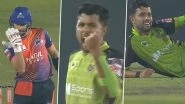 Sahibzada Farhan Teases Ruyel Miah 'You Can't See Me' Gesture, Bowler Responds With Unqiue Celebration During BPL 2025-26 Match (Watch Video)