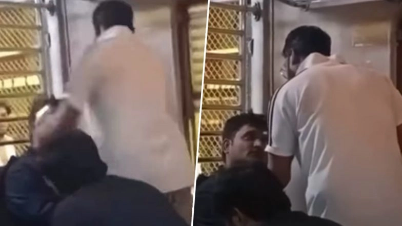 Mumbai Local Train Viral Video: Marathi-Speaking Man Slaps Commuter for Keeping Foot on Seat, Video Goes Viral