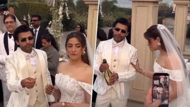 Nupur Sanon Marries Stebin Ben in Udaipur, Dreamy First Glimpse From Kriti Sanon&rsquo;s Sister&rsquo;s Christian Wedding Goes Viral (Watch Video)