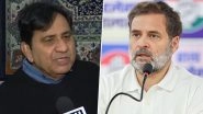 &lsquo;No Internal Democracy in Congress&rsquo;: Former Congressman Shakeel Ahmed Calls Out Rahul Gandhi&rsquo;s Leadership, BJP Says &lsquo;Start of a Massive Revolt&rsquo; (Watch Video)