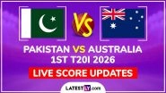 Pakistan vs Australia Live Score Updates of 1st T20I 2026