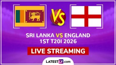 Sri Lanka vs England Live Streaming Online, 1st T20I 2026: How To Watch SL vs ENG Cricket Match Live Telecast on TV