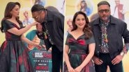 Jackie Shroff Kisses Madhuri Dixit&rsquo;s Hand in Chivalrous Gesture, Their Reunion Evokes &rsquo;90s Bollywood Nostalgia (Watch Video)