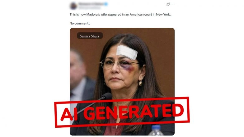 Fact Check: Photo of Cilia Flores With Bruises Is AI-Generated