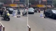 Kerala Woman Performs Namaz on Busy Road in Palakkad, Detained for Disrupting Traffic (Watch Video)