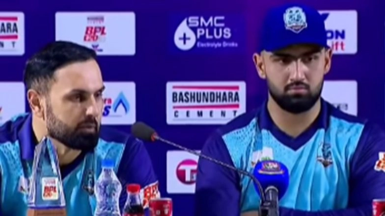 Mohammed Nabi and Hassan Eisakhil's Father-Son Interview From BPL 2025-26 Goes Viral After Duo Help Noakhali Express Win (Watch Video)