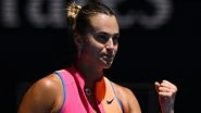Australian Open 2026: World No 1 Aryna Sabalenka Storms Into AO Quarterfinals After Defeating Victoria Mboko