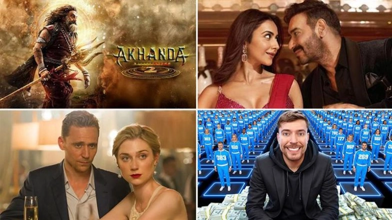 OTT Releases This Week: &lsquo;Akhanda 2&prime;, &rsquo;De De Pyaar De 2&prime;, &rsquo;The Night Manager Season 2&rsquo; and &lsquo;Beast Games&rsquo; Lead New Titles on Netflix, Prime Video and JioHotstar (Watch Video)