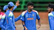 ICC Under-19 World Cup 2026: India Cruise Past USA to Start U19 WC Campaign on Winning Note