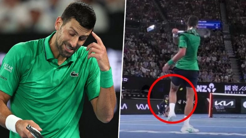 Novak Djokovic Escapes Australian Open 2026 Disqualification After Nearly-Hitting Ball Girl With 'Dangerous' Shot in Frustration (Watch Video)