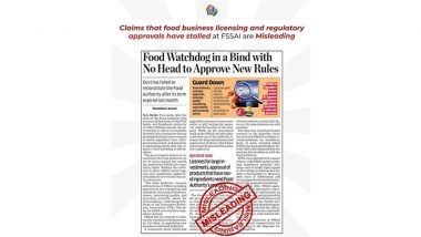 Food Authority Vacant, FSSAI in Limbo? PIB Fact Check Clarifies Claims, Says Regulator Fully Functional