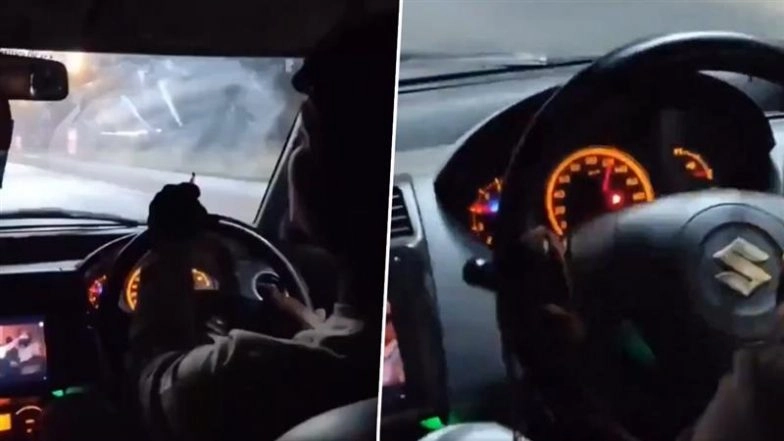 ‘Allah Ke Wastay Bachalo’: Chilling Video Shows Car in Udaipur Hitting 120 Kmph Before Fatal Accident That Killed 4 Friends