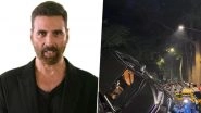 Akshay Kumar&rsquo;s Security Escort Car Crashes Into Auto-Rickshaw in Mumbai&rsquo;s Juhu, Two Injured (Watch Video)