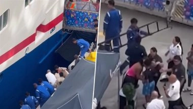 Mother Jumps Into Sea to Save 4-Year-Old Daughter After Child Falls Between Carnival Cruise Ship and Pier in Bahamas, Video Goes Viral
