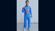 'This Has To Be in Kanpur' Aayush Badoni Pic in India ODI Jersey With Pan Stained Wall Background Goes Viral, Fans React