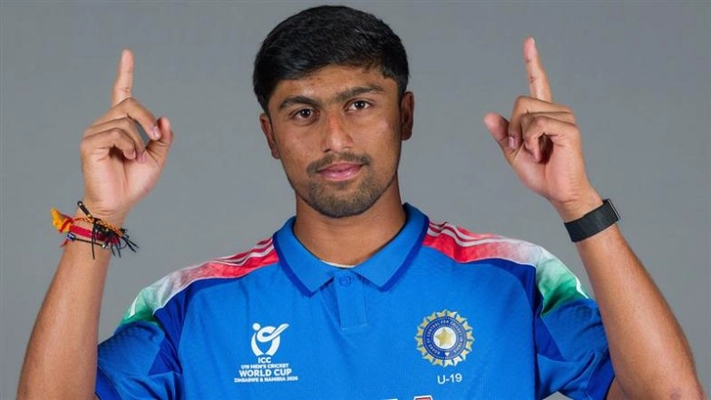 Under-19 Pacer Henil Patel Claims 5-Wicket Haul During IND vs USA U19 World Cup 2026 Match (Watch Video)