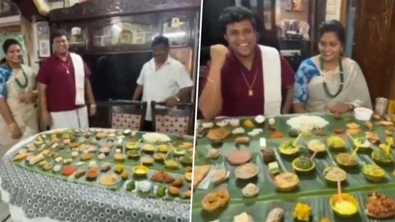 Andhra Pradesh Family Hosts Jaw-Dropping Sankranti Feast With 158 Dishes for Son-In-Law (Watch Video)