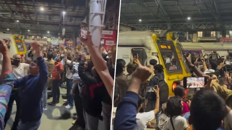 Mumbai Local Trains Welcome New Year 2026 as CSMT Rings in Midnight With Celebratory Honks (Watch Video)