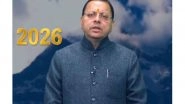 India News | CM Dhami Extends New Year 2026 Greetings to Uttarakhand Residents
