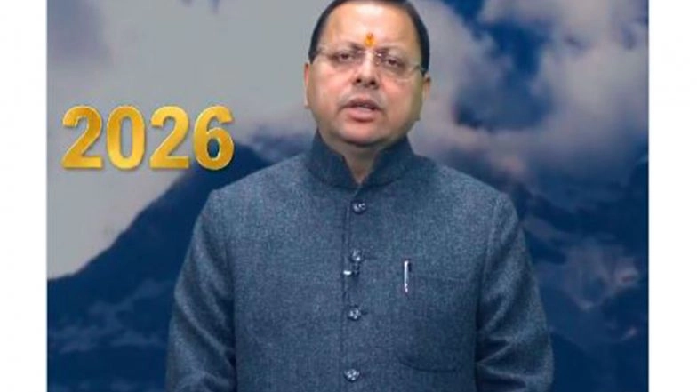 India News | CM Dhami Extends New Year 2026 Greetings to Uttarakhand Residents