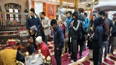 India News | Tourists, Locals Visit Jakhhu Hanuman Temple in Shimla to Begin New Year 2026