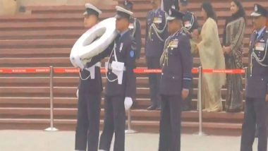 India News | Air Marshal Nagesh Kapoor Pays Tribute at National War Memorial After Assuming Charge as Vice Chief of Air Staff
