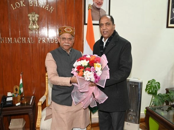 India News | Himachal LoP Jairam Thakur Extends New Year Greetings to Governor at Raj Bhavan