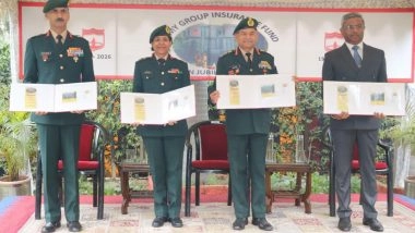 India News | COAS Unveils Special Day Cover on Golden Jubilee of Army Group Insurance Fund