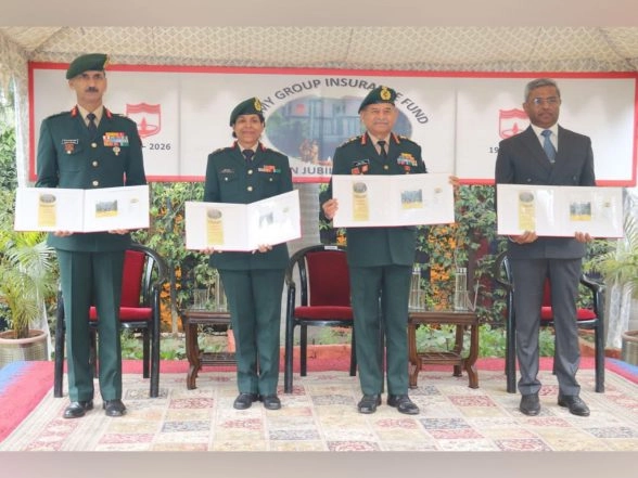 India News | COAS Unveils Special Day Cover on Golden Jubilee of Army Group Insurance Fund