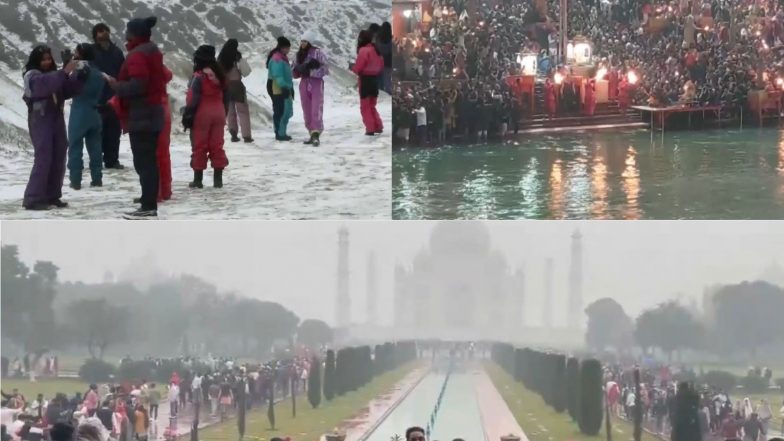 Entertainment News | Happy New Year: Offering Prayers to Huge Crowd at Tourist Spots, People Usher in 2026 with Joy