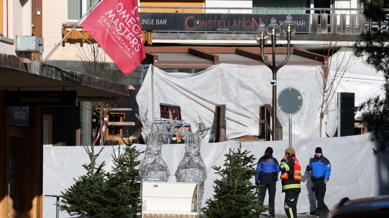 World News | Swiss Bar Fire in Crans-Montana Claims 40 Lives, 115 Injured, Says Police