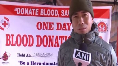 India News | J-K: Army Organises Blood Donation Camp on New Year's Eve in Doda