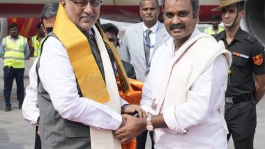 India News | Vice-President CP Radhakrishnan Arrives in Tamil Nadu on a Two-day Visit