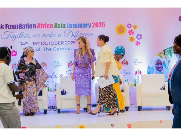 Business News | Dr. Rasha Kelej Meets São Tome and Principe First Lady & 6 First Ladies of Africa at 12th Merck Foundation Africa Asia Luminary