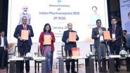 India News | Indian Pharmacopoeia 2026 Expands Coverage of Anti-TB, Anti-Diabetic and Anti-Cancer Medicines with 121 New Monographs