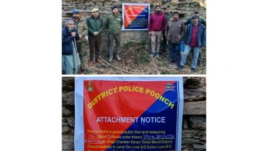 India News | J-K: Poonch Police Attaches Property of Pak-based Terror Handler