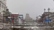 India News | Snowfall Blankets Kedarnath Dham, Harsh Winter Conditions Grip Shrine