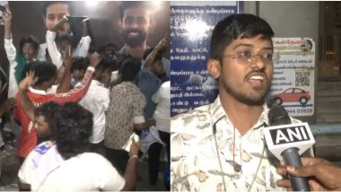 Entertainment News | Tamil Nadu: Vijay Fans Celebrate 'Jana Nayagan' Trailer Release in Madurai