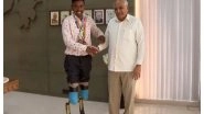 Sports News | Gujarat Govt Extends Rs 14 Lakh CSR Support to Para-athlete Gagdas Parmar for Prosthetic Legs