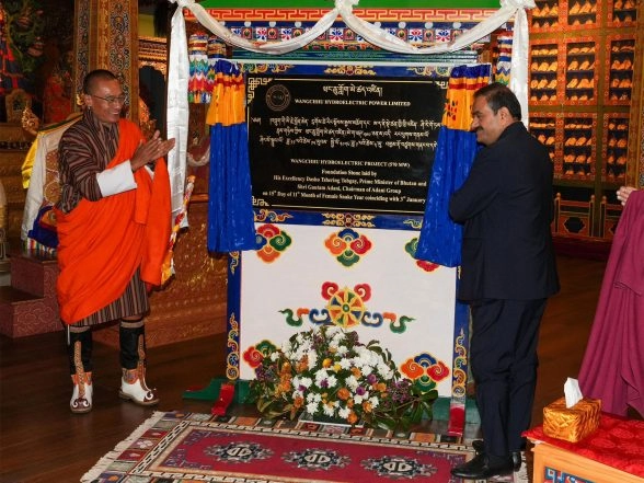 Business News | Adani Group Officially Commences 570 MW Wangchhu Hydro Power Project in Bhutan