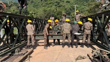 World News | Operation Sagar Bandhu: Indian Army Engineers Launch 100-ft Bailey Bridge to Restore Connectivity
