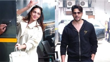 Entertainment News | Kiara Advani Shines in Off-white Dress as She Steps out with Sidharth Malhotra