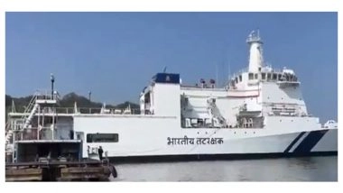 India News | Indian Coast Guard Commissions Indigenous Pollution Control Vessel Samudra Pratap with Maiden Appointment of Women Officers