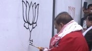 India News | Assam CM Launches BJP Wall Painting Campaign Ahead of 2026 Assembly Polls
