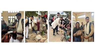 Business News | Councillor Kunal Yadav Partners with Nanhi Veena Women's Welfare Foundation to Provide Winter Relief in Gurugram