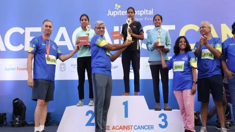 Sports News | Jupiter Marathon Thane 2026 Sees over 5,000 Participants Unite for Cancer Awareness and Community Health