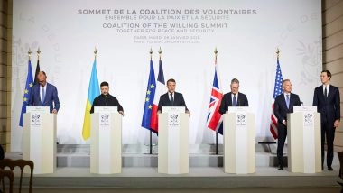 World News | Paris Meeting of 'Coalition of Willing', US Promises Security Guarantees for Ukraine Once Ceasefire Enters into Force